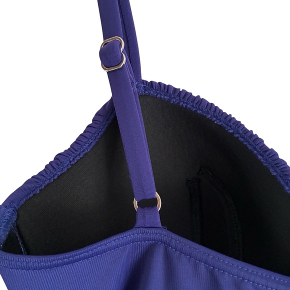 Miraclesuit Purple Slimming Ruched Swimsuit One Piece 8 - Picture 7 of 11